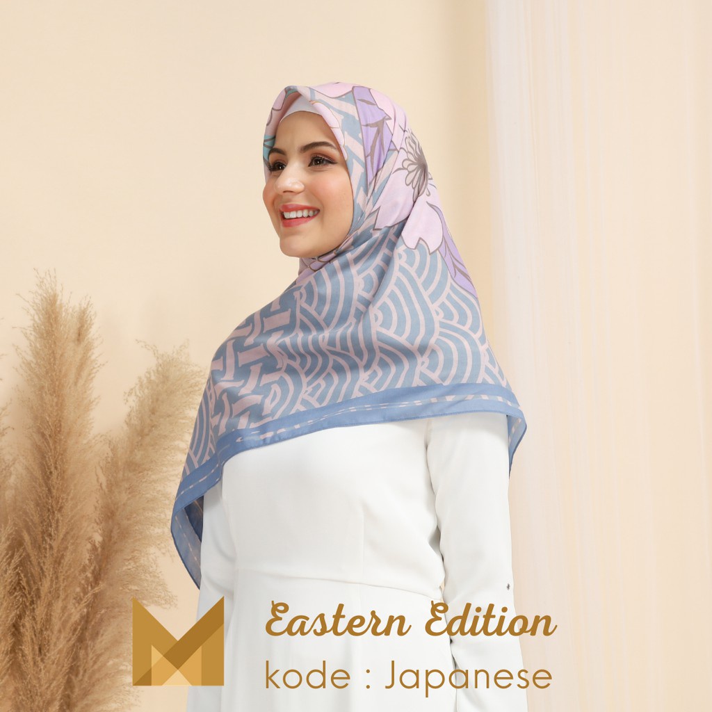 Meirista Hijab Eastern Asia Edition Japan/Kerudung Segi Empat/Voal Premium Printing/Jilbab Voal