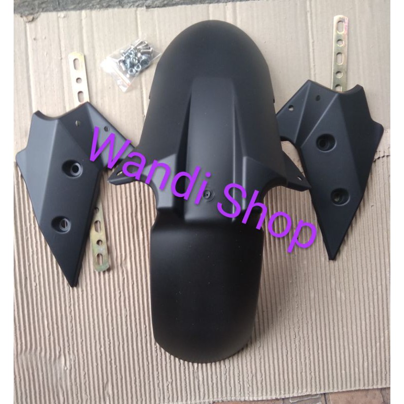 spakbor depan variasi Mio M3 Mio Z warna hitam doff