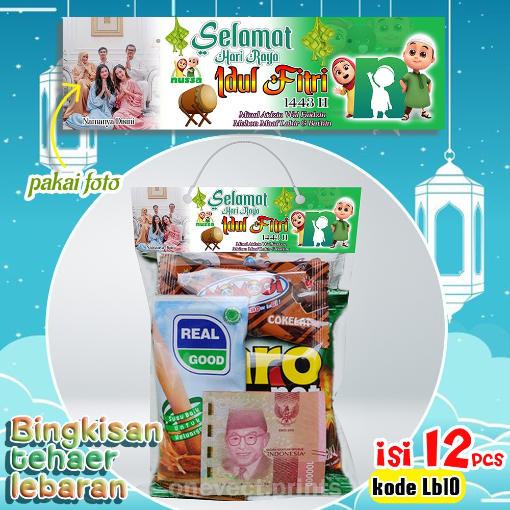 

ISI 12 PCS KEMASAN BINGKISAN TAS SNACK PLASTIK THR LEBARAN CUSTOM FOTO GRATIS DESAIN KEKINIAN PART2