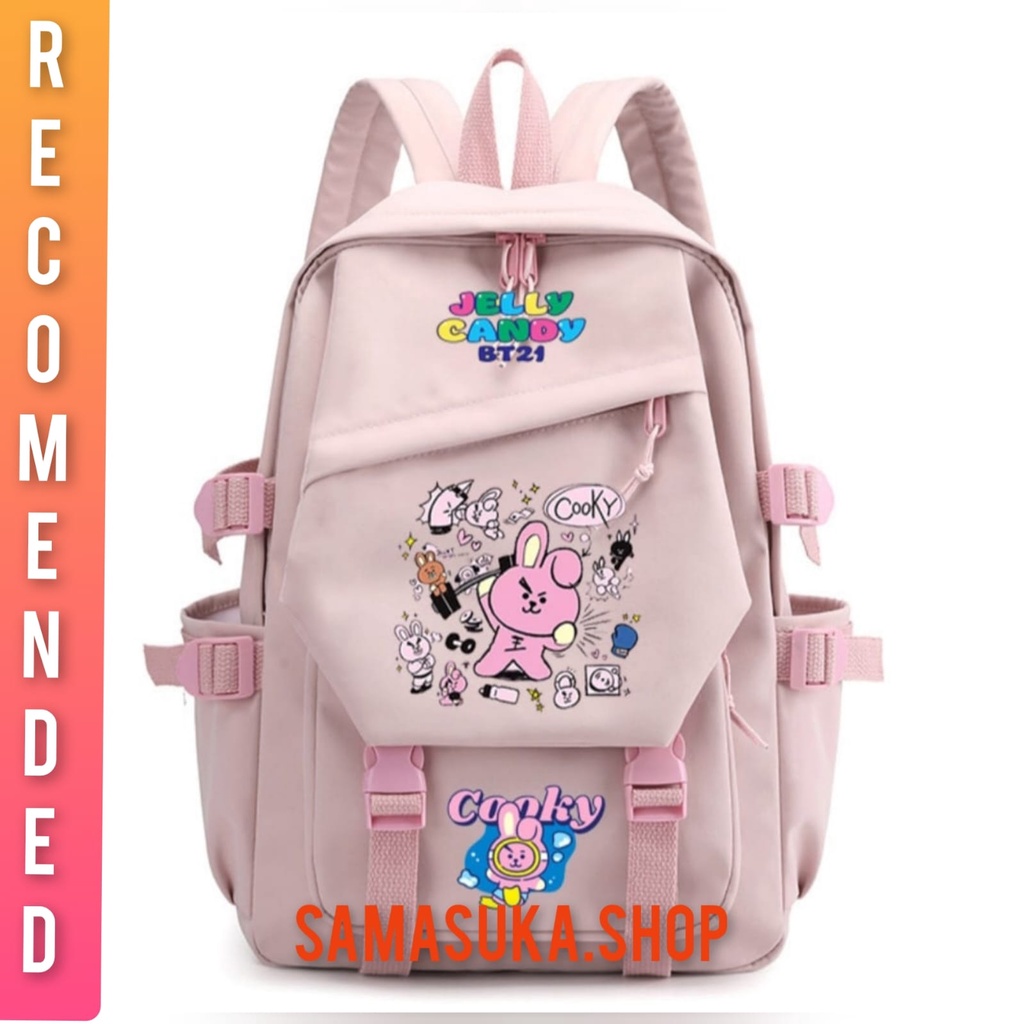 samasuka.shop - tas anak anak remaja ransel 16 inch kpop band Korea Among BT21