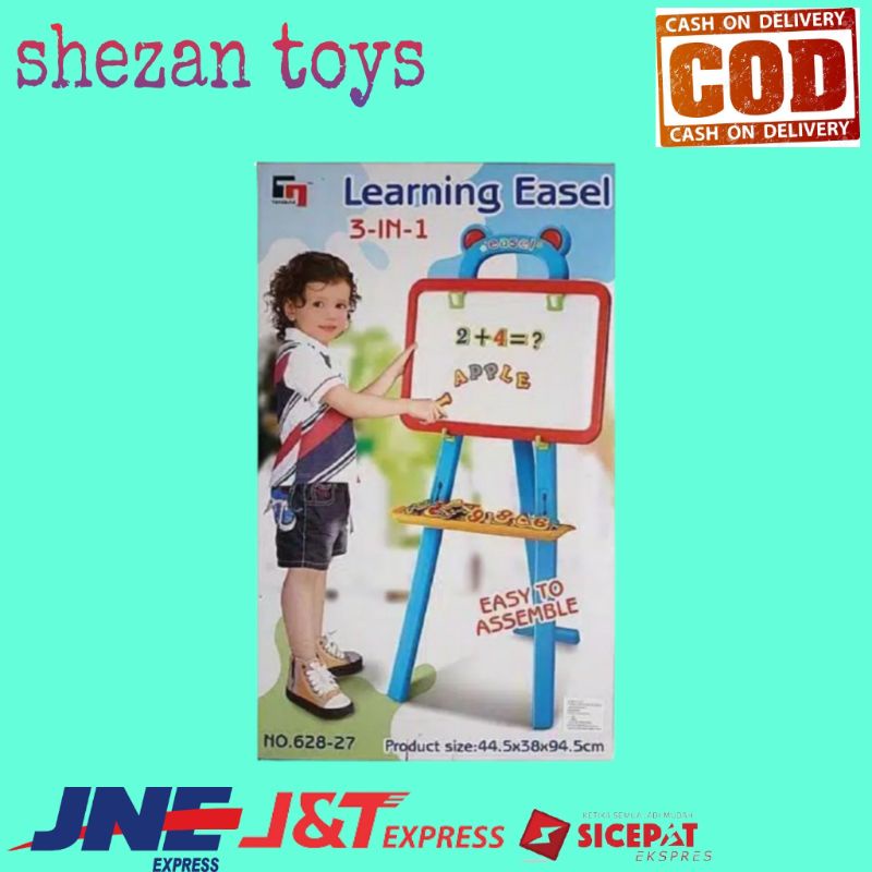

Mainan Anak EDUKASI Papan Tulis 3 IN 1 LEARNING EASEL