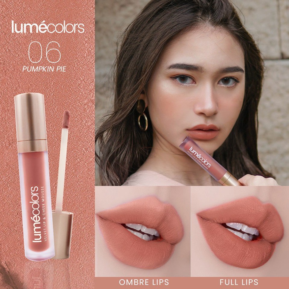 (Free Emas) Lumecolors Lipmousse 3in1 Velvet Lip &amp; Cheek Mousse Eyeshadow - Pumpkin Pie