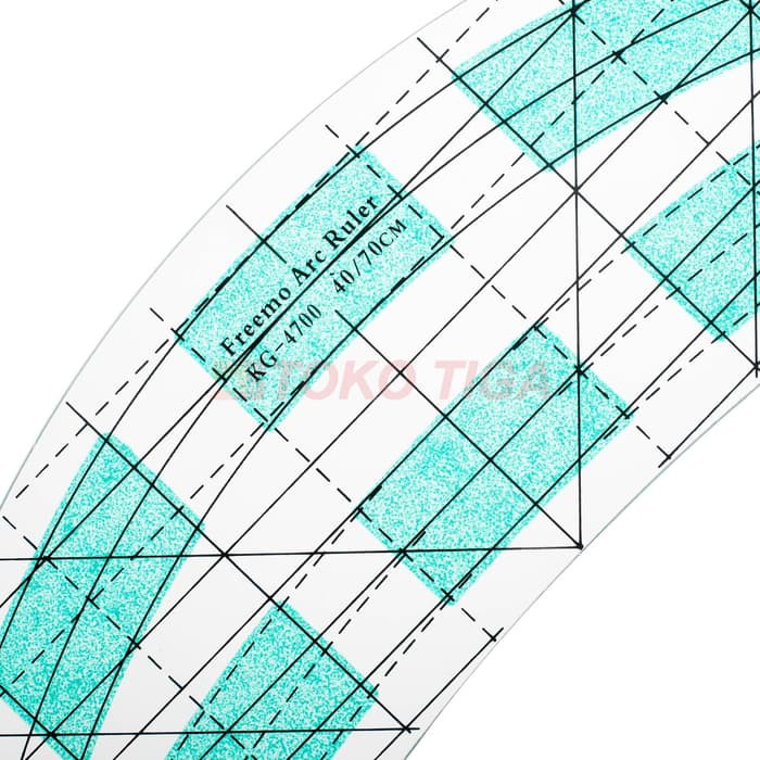 Freemo Arc Ruler Template / Penggaris Quilting Multifungsi (KG-4700)