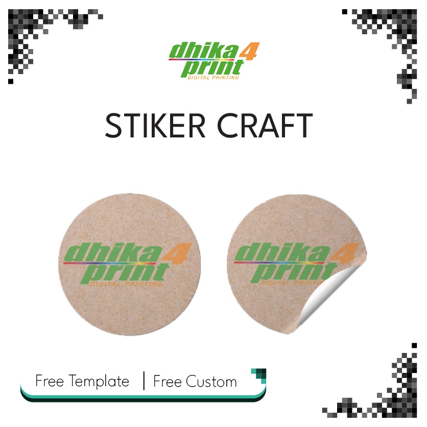 

Cetak Stiker Craft A3 cutting label makanan dan minuman