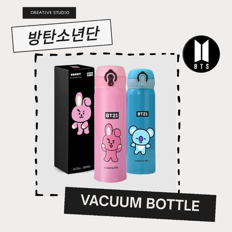 Teermos BTS/Botol Minum BTS/Vacum Bottle  BT21 Series