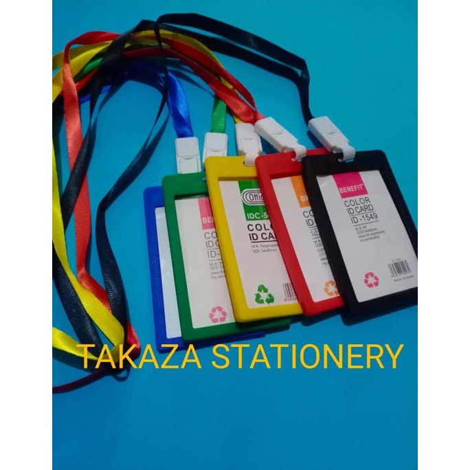 

Tempat ID Card + Tali - Satu SET - Warna