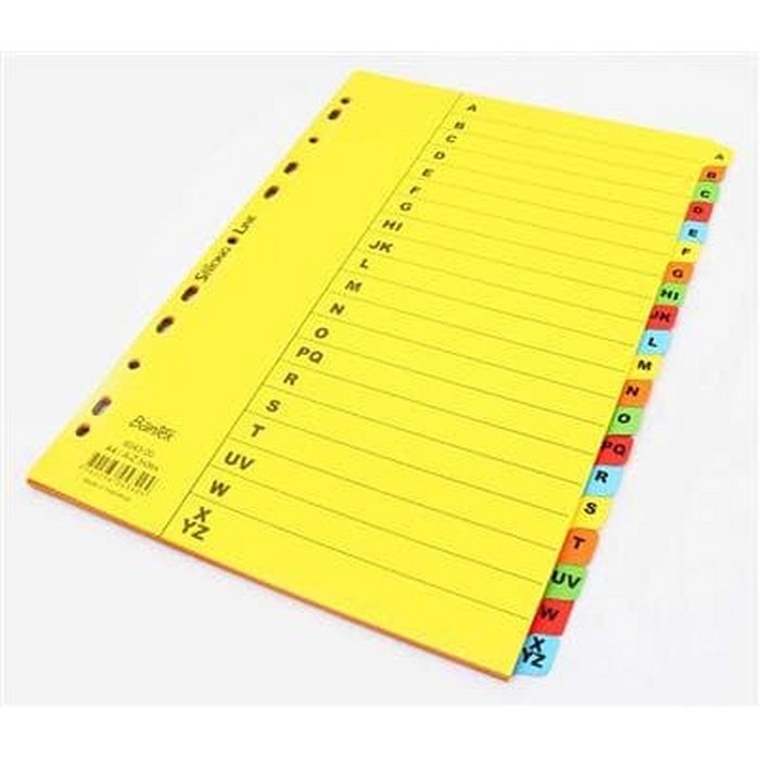 

InJO Divider Bantex 6043 Devider Pembatas ABJAD (A-Z) Warna A4