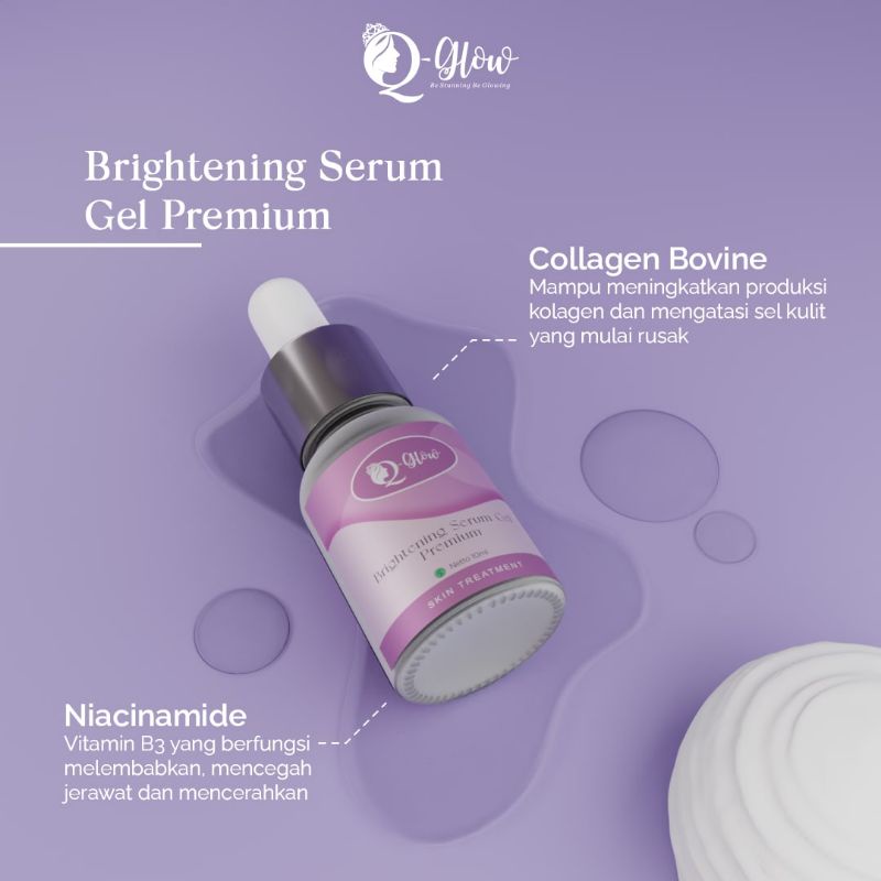 COD FREE ONGKIR QGLOW SKINCARE / Q glow ecer BPOM / klinik original by konsultasi KEMASAN BARU COCOK