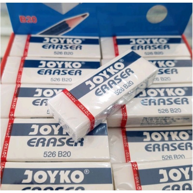 

Penghapus Pensil / Eraser Pencil Joyko 526 B20 Besar Putih (20pcs)