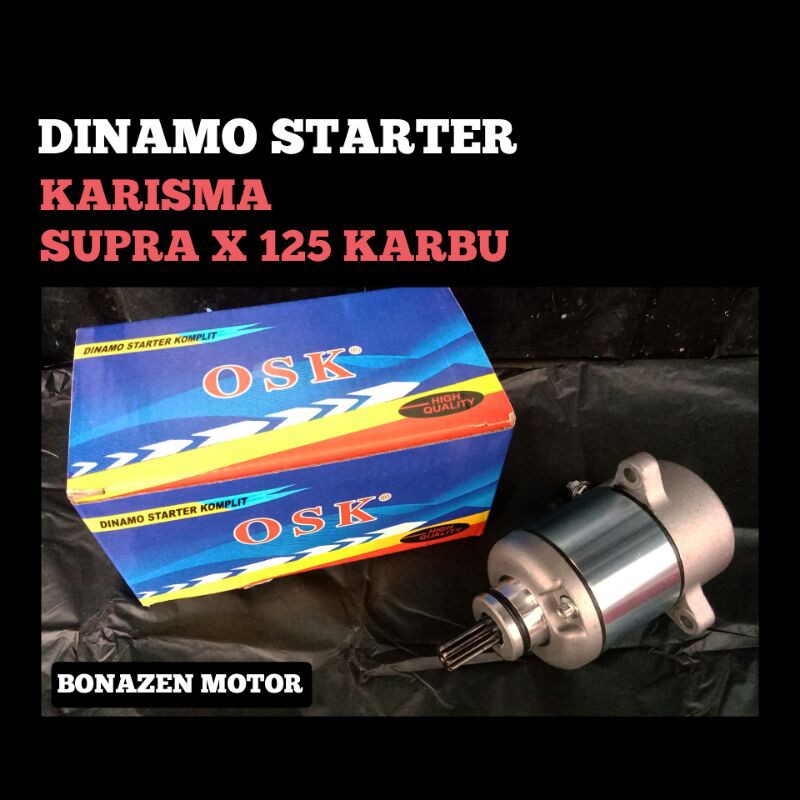 Dinamo Starter Karisma - Supra X 125 Lama Karbu / Kharisma Stater / Osaka