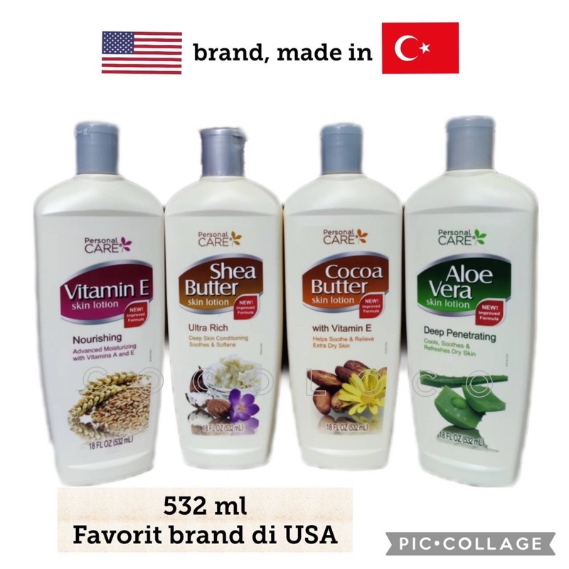 Personal Care Body Lotion 532ml Aloe Shea Cocoa Butter