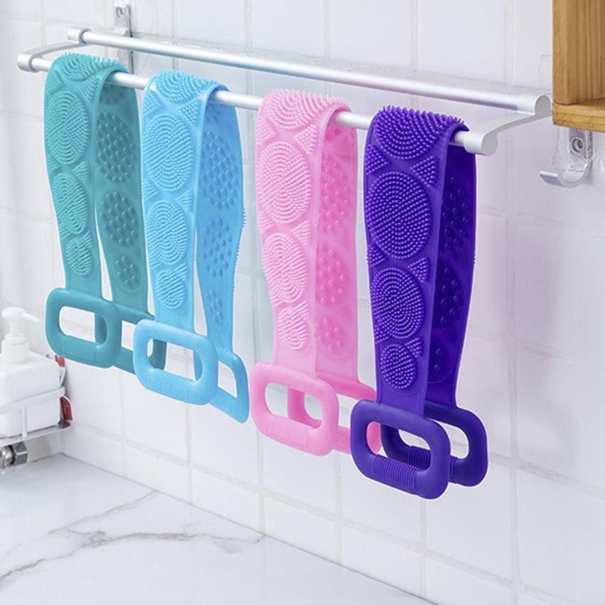 Sikat Punggung Silikon / Alat Gosok Punggung / Sikat Mandi Silikon / Sikat Badan Silikon - Sikat Pembersih Badan Silikon 2 Sisi - Sikat Punggung Silikon Mandi - Silicone Scrubber