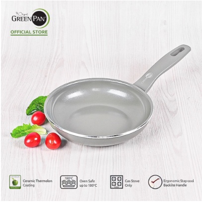 GreenPan - Delight Grey Open Frypan 18 cm x 29 mm