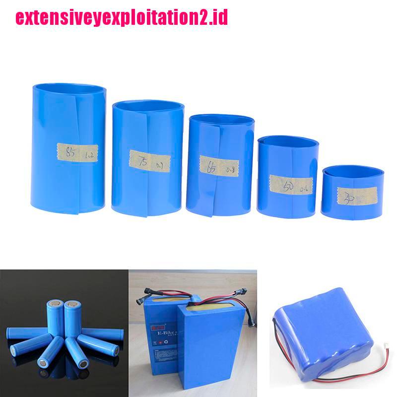 &lt; E2id &amp; &gt; Plastik Pembungkus Baterai Li-ion 18650 Bahan PVC