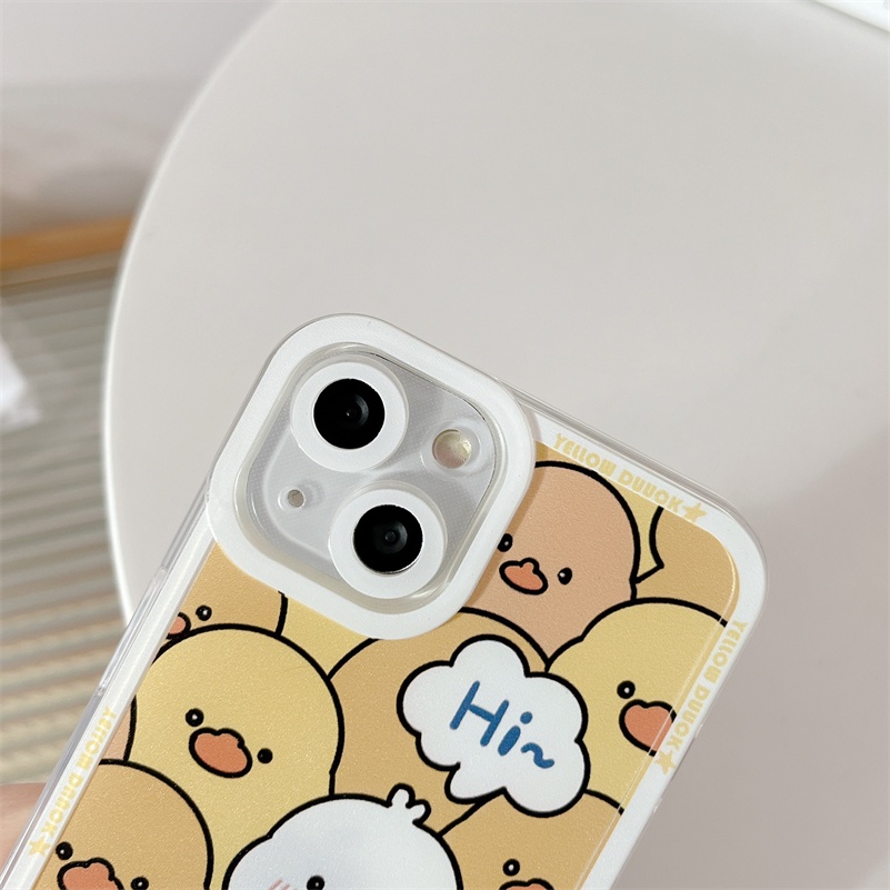 Soft Case TPU Motif Bebek Kuning Untuk Xiaomi Redmi Note 11 11s 10s 9 8 Pro 10A 10C 10 9A 9C 9T Mi 11 Lite 11T Pro Poco F3 X3 NFC Pro