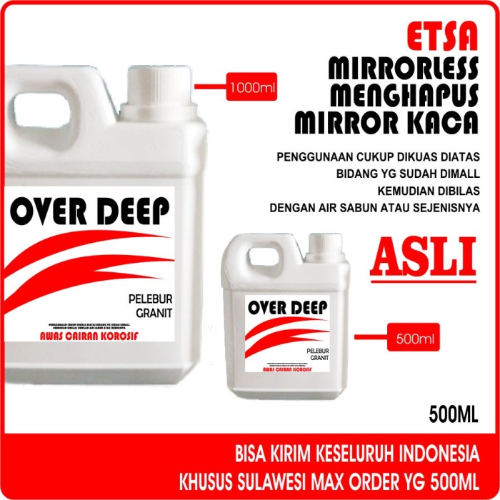 

Penghapus Cermin, Led Touch Mirror, Cairan Mirrorless, Etsa 500Ml