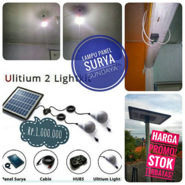 Lampu panel surya rumahan PROMO MURAH