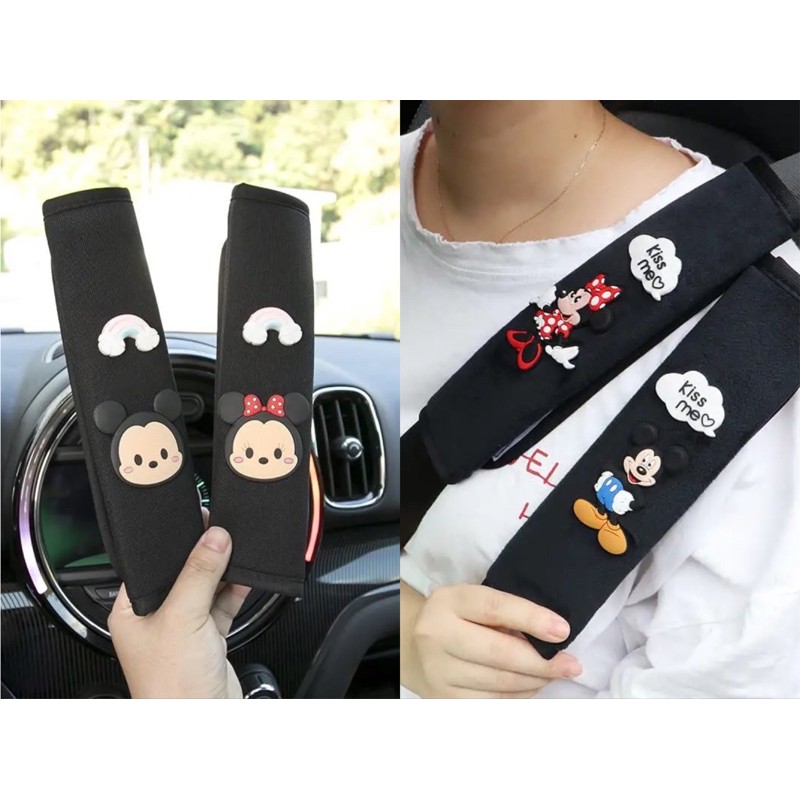 Sarung Seatbelt Mickey Minnie Collection Safetybelt Cover