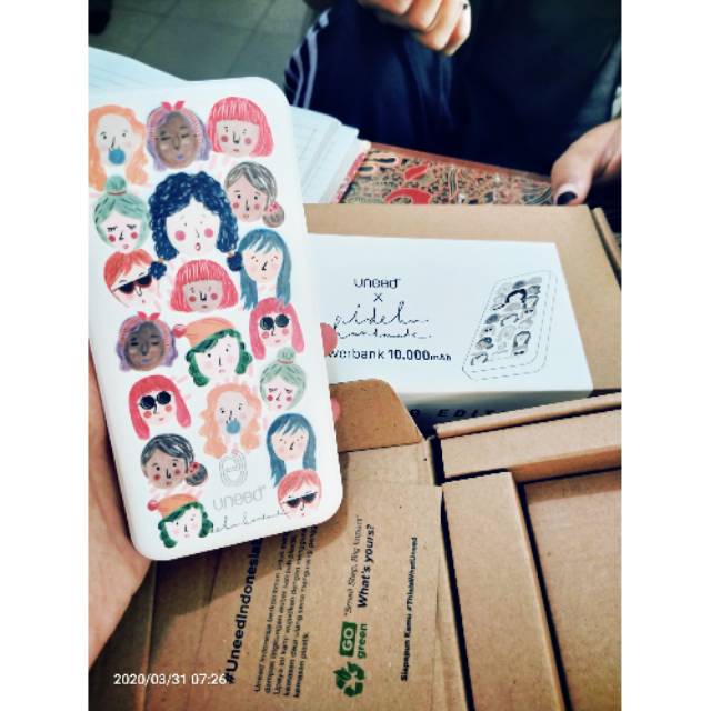 power bank faces UNEED X IDEKU