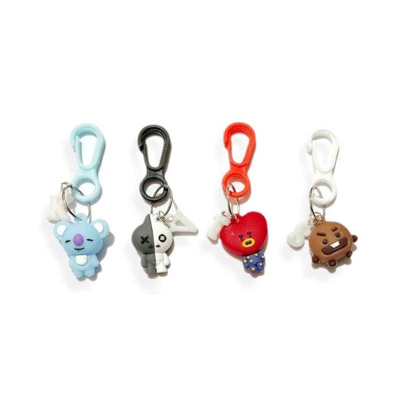 Gantungan Kunci Karakter Kpop Idol Custom Inisial Nama Character Keychain Silicone Huruf