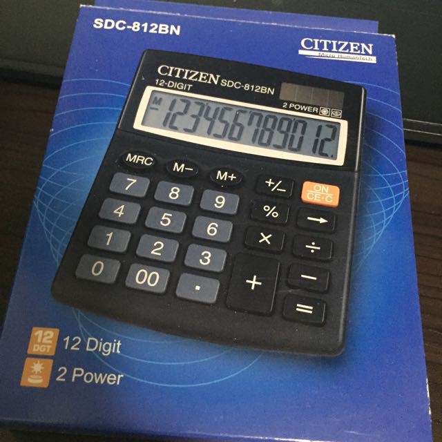 Kalkulator Citizen 812 12 Digit Citizen SDC-812BN murah kalkulator bakul murah calculator besar