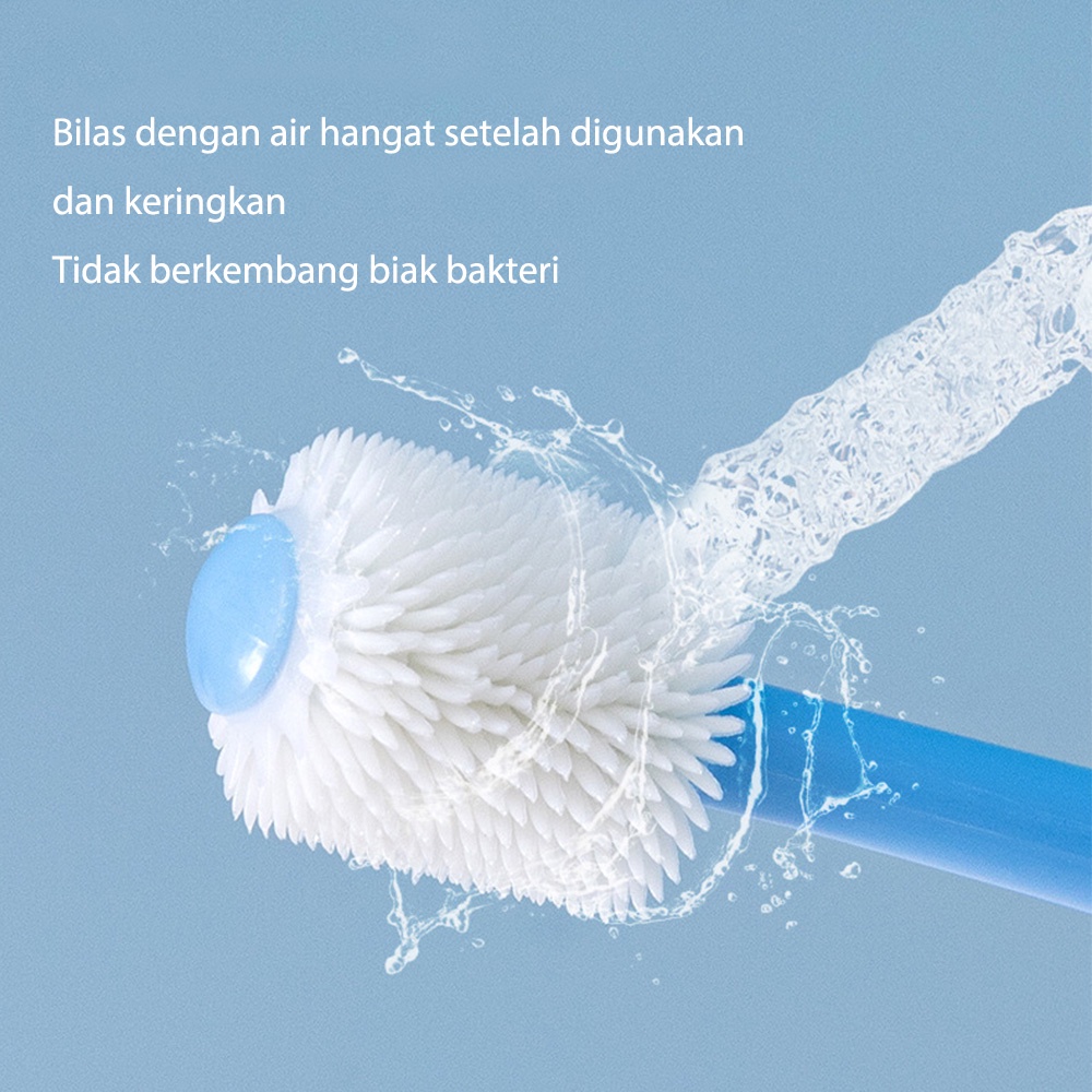 Ivorybaby Pembersih mulut bayi toothbrush baby rotasi 360° sikat gigi anak