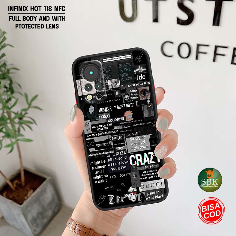 SBK Case - Case BLACK AESTHETIC Infinix Hot 11S NFC - Case Termurah - Case Terbaru - Case Terlaris -