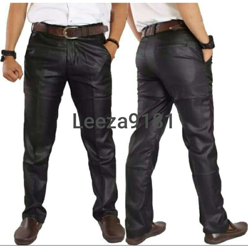 Celana Formal Pria Celana Kerja slimfit Metalik (Kinclong)