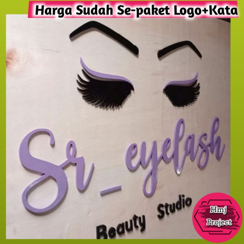 Custom Paket Logo + Kata Ukiran CUSTOM LOGO KAYU / PAPAN IKLAN LOGO KAYU / TULISAN KAYU / PAPAN LOGO