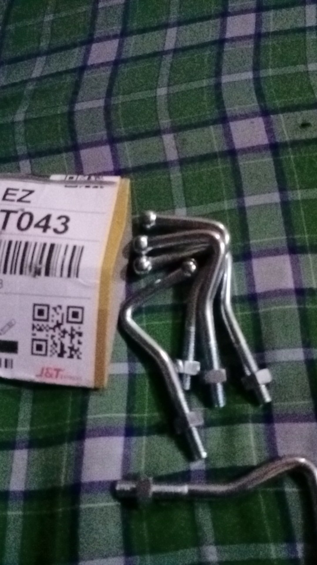 Gantungan Barang Putih Motor Baut 10