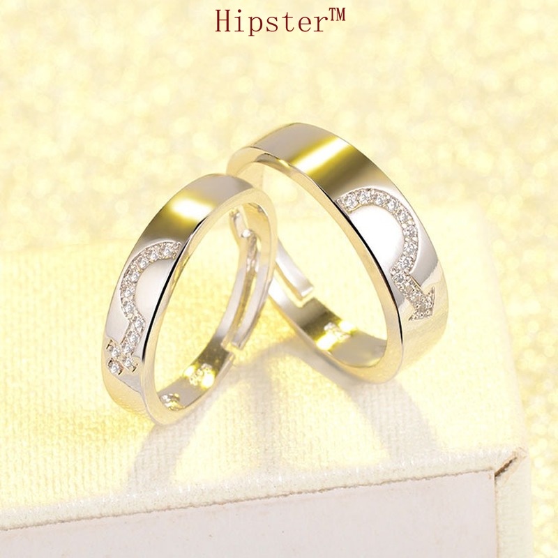 Trendy Korean Fashion Simple Couple Adjustable Ring