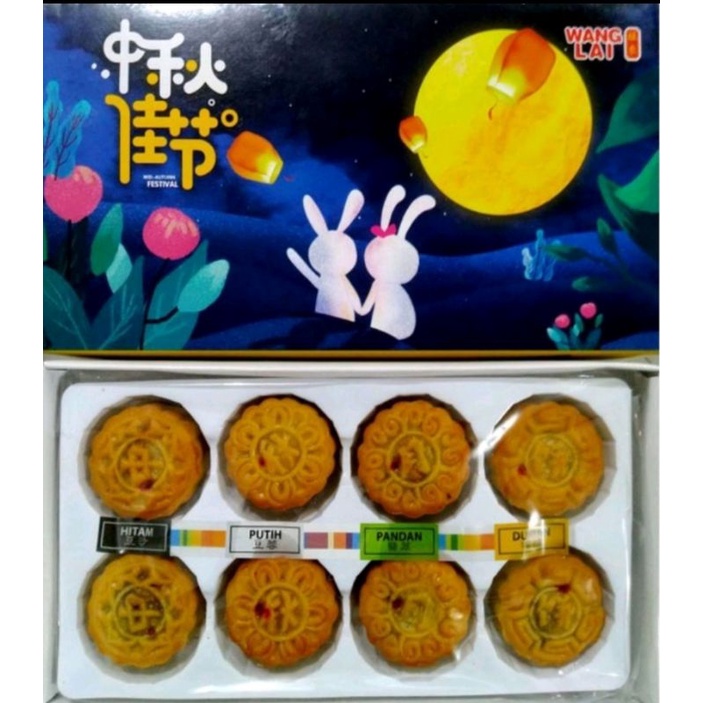 

kue bulan mooncake wanglai mini 4rasa/mini 4rasa telur pia terbaru harga termurah