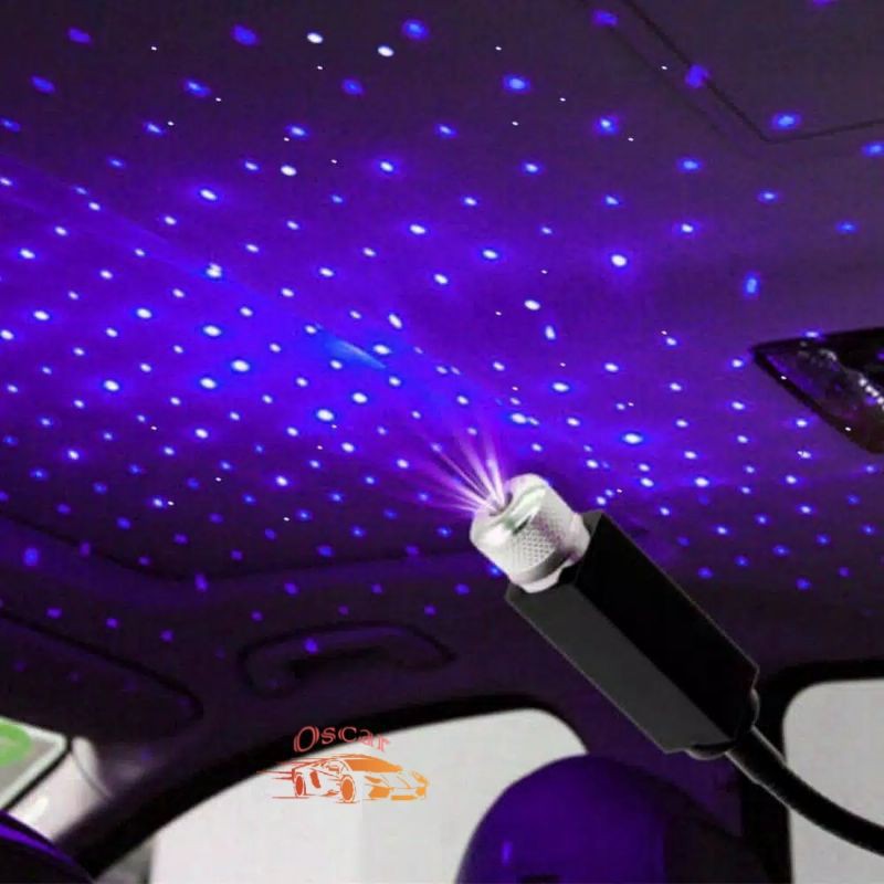 LAMPU LED DEKORASI INTERIOR MOBIL MODEL LANGIT BINTANG COLOK USB
