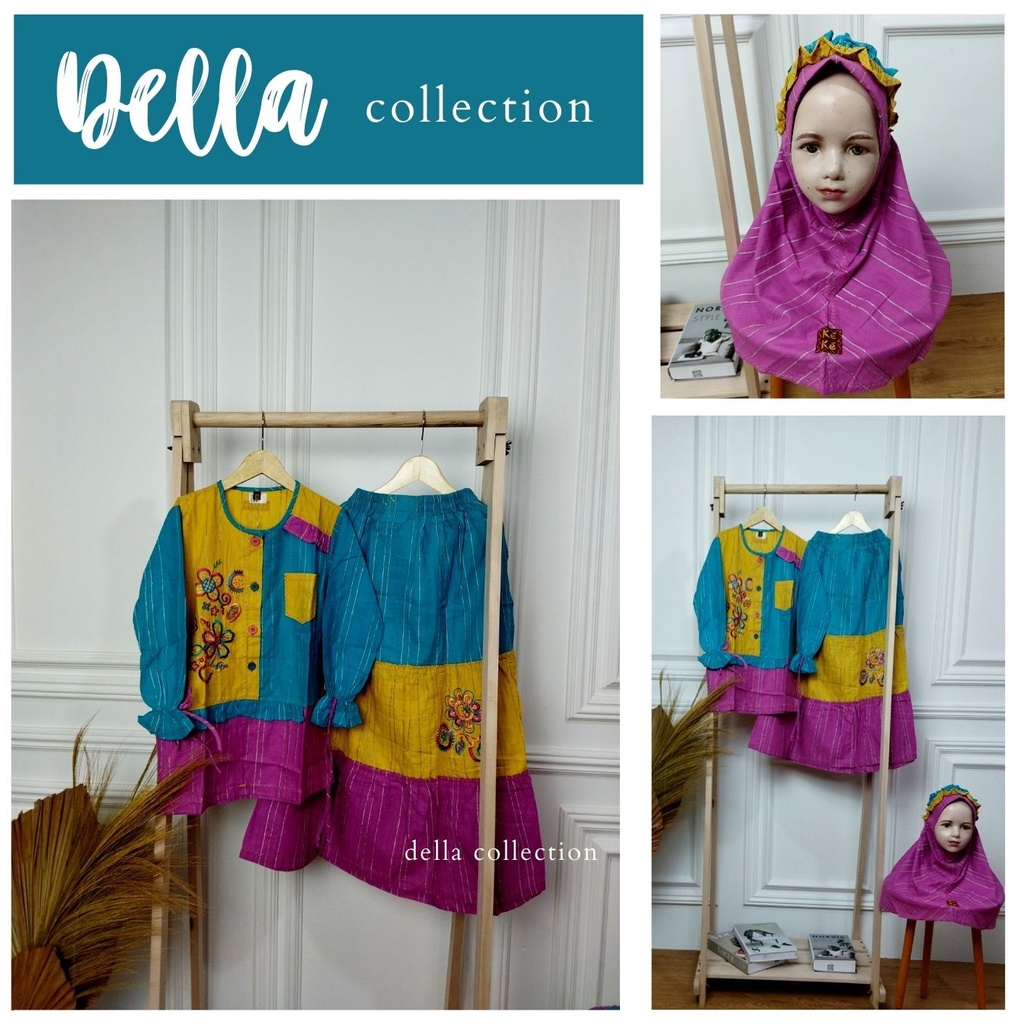 PROMO CUCI GUDANG | baju muslim anak Keke Baju Anak Perempuan (Size 8)