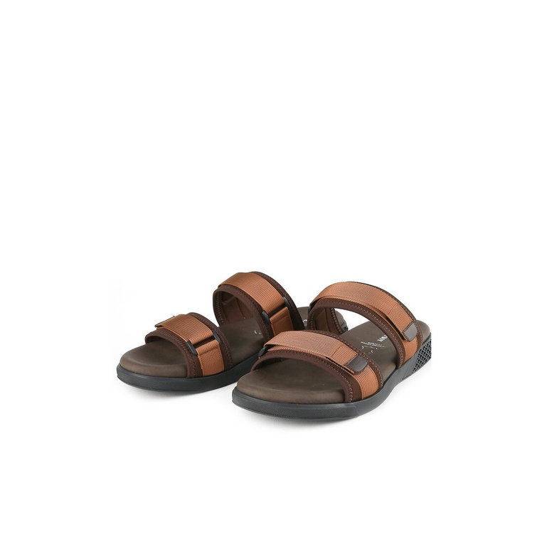 SANDAL SLIDE PLAYBOY PRIA ORIGINAL CASUAL BRANDED ASLI COKLAT PL43