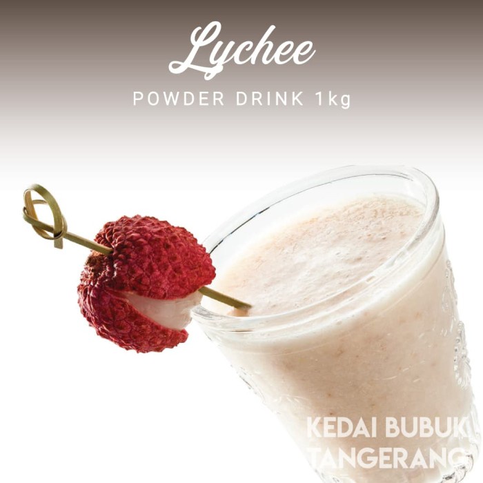 

DISKON - (BISA COD) Bubuk Minuman Leci Laici bubble drink Powder drink 1kg Javaland