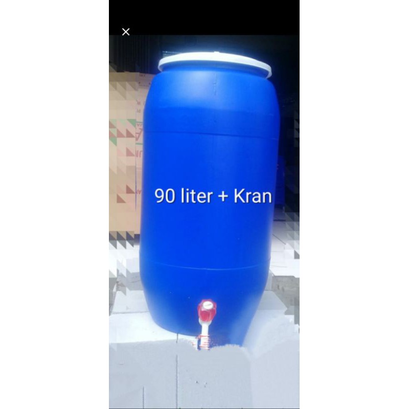 tong air.tong + kran 90 liter.drum air.tempat cuci tangan