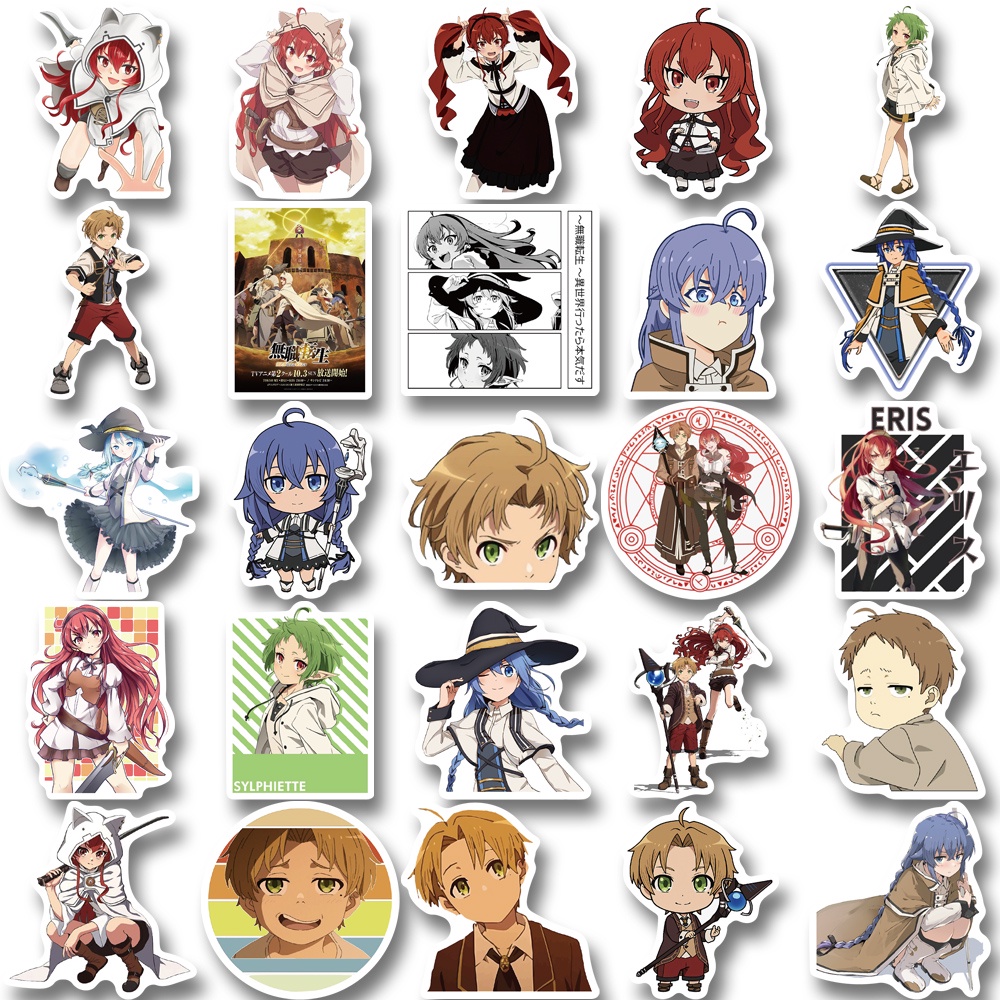 50 Pcs Stiker Motif Kartun Anime Reincarnation Tahan Air Untuk Dekorasi Laptop Anak