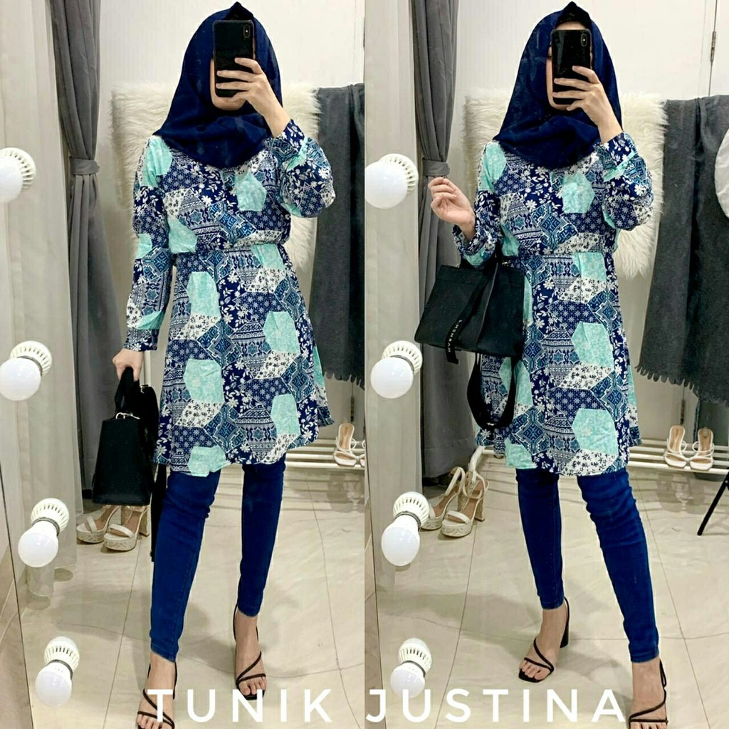 TUNIK JUSTINA RAYON 4Warna