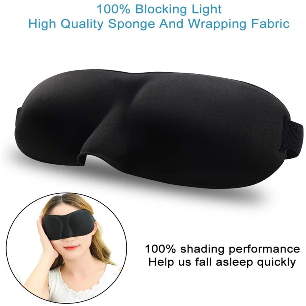 Penutup Mata Tidur Travelling Sleep Mask 3D Eye Mask Masker Mata Kacamata Tidur