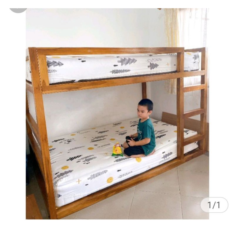 RANJANG SUSUN KAYU JATI TANPA KAKI