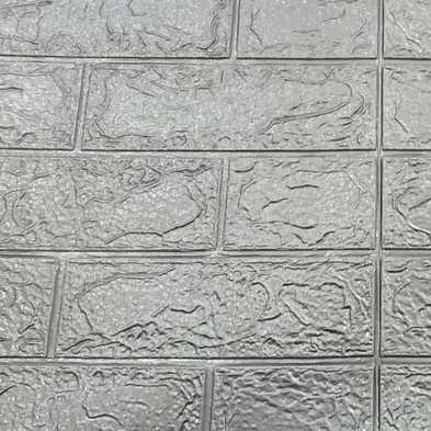 ❄ TMALL ❄ R461 Wallpaper Dinding Foam 3D / Stiker Wallpaper Dinding Mini Dekorasi / Wallpaper 3D-ABU ABU