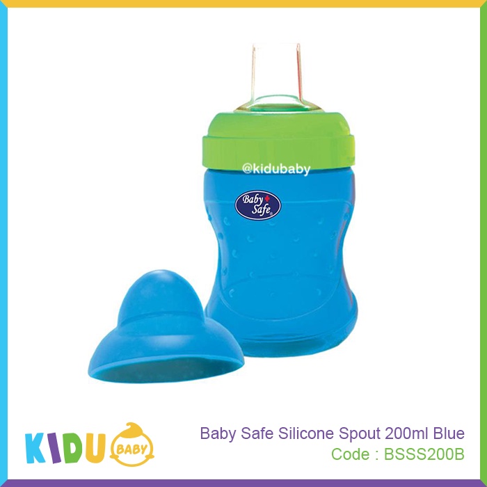 Baby Safe Botol MPASI Anak Silicone Spout 200ml Kidu Baby