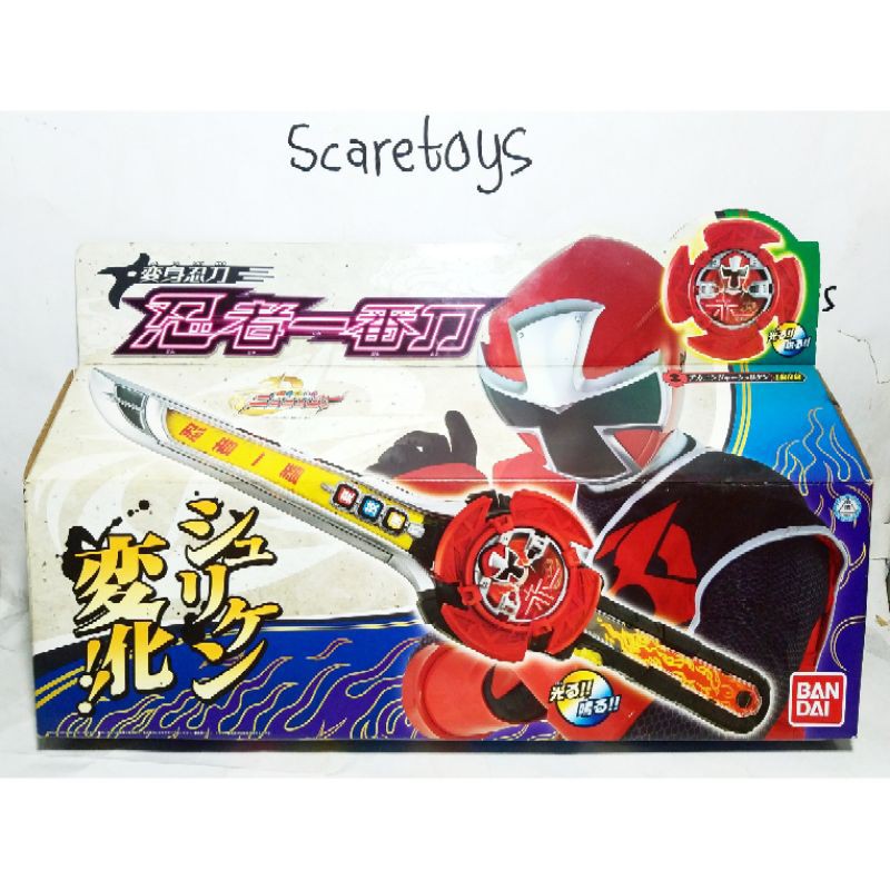 Sentai Ninninger DX Ichibantou merah Power Rangers Ninja Steel DX Ninja Star Blade Merah box