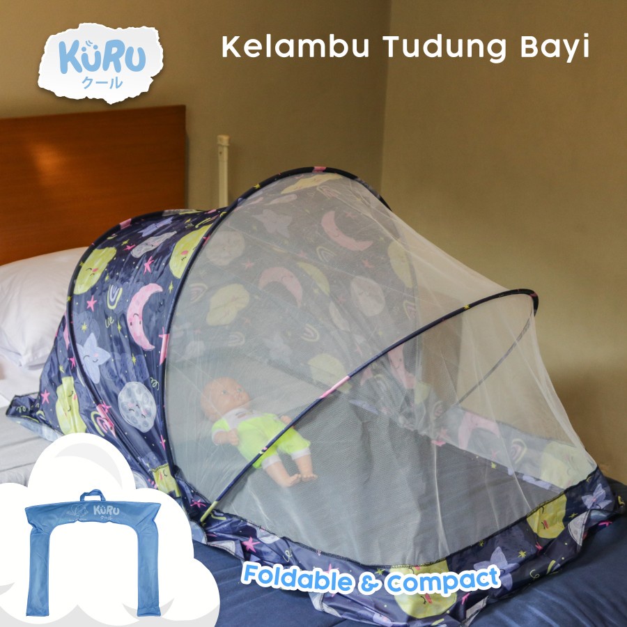 KURU Baby Mosquito Net Kelambu Anti Nyamuk Tudung Lipat Kojong KRT1 mbs