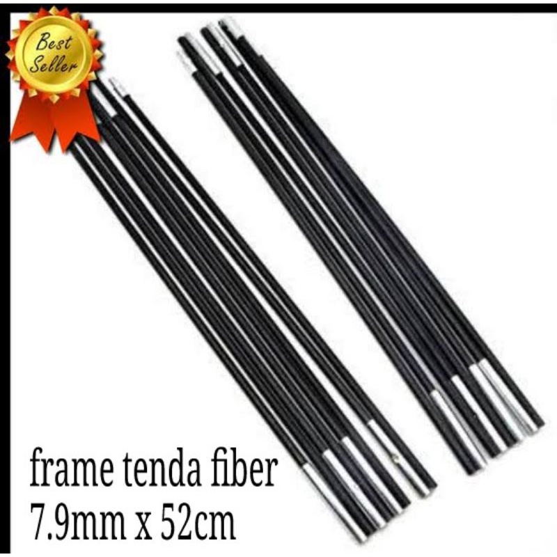 frame tenda fiber 7.9mm x 52cm - batang tenda - tiang tenda - frame tenda