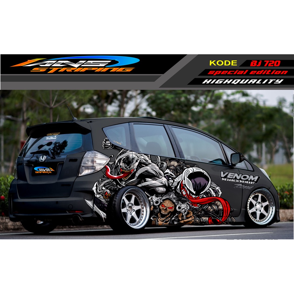 DECAL STICKER MOBIL HONDA BRIO, JAZZ RS, MOBILIO, AGYA, YARIS, ATOS / STICKER MOBIL