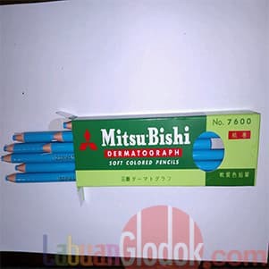 

Pencil Kaca/Dermatograph Mitsubishi 7600 Biru Muda