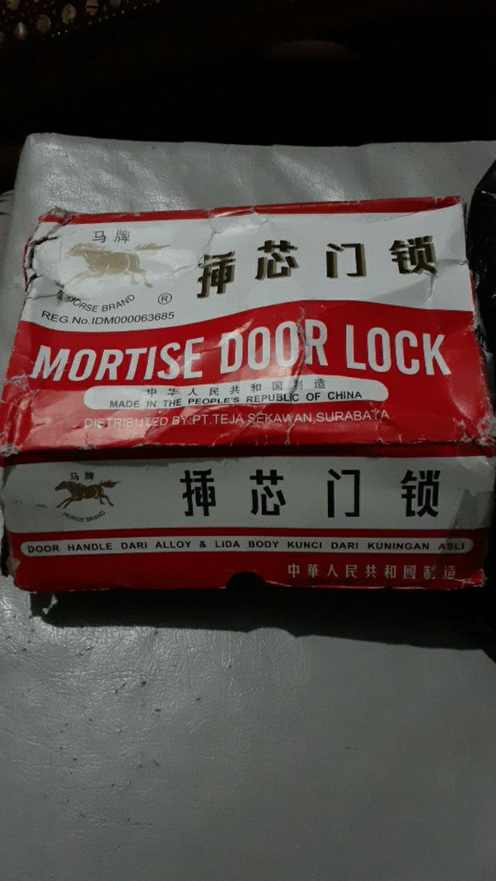 Kunci Pintu Set Mortise Door Lock / Kunci Kuda Besar