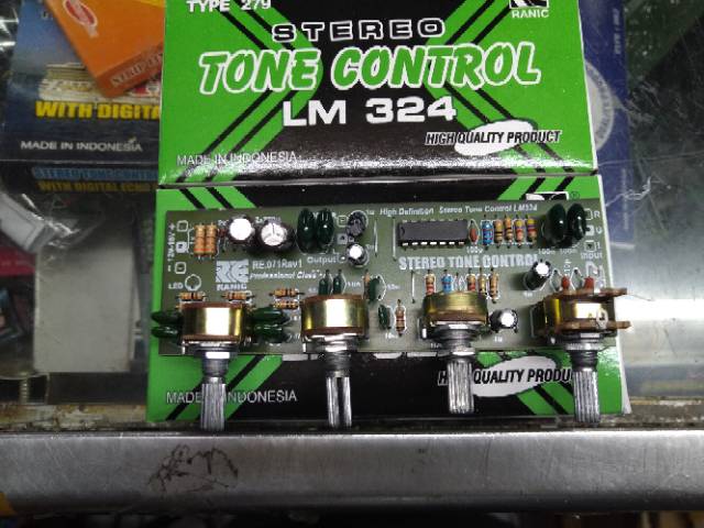 Tone control stereo ic lm324 ( 279 )